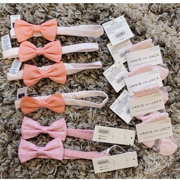 Janie and Jack Head Bands & Socks NWT Bundle (10 Piece - $116 total Retail) - Picture 1 of 4